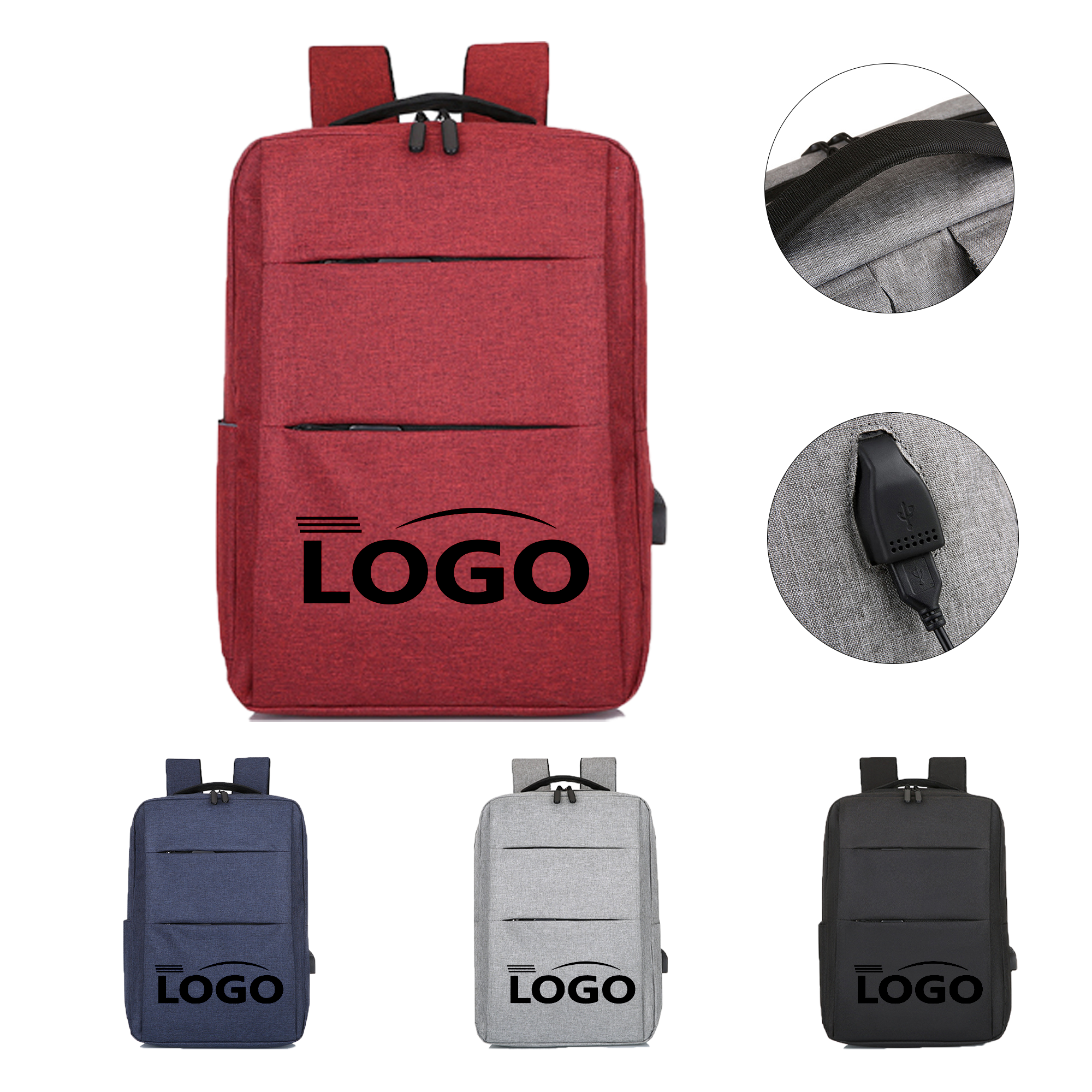 Rechargeable Lightweight Work Laptop Bag 2