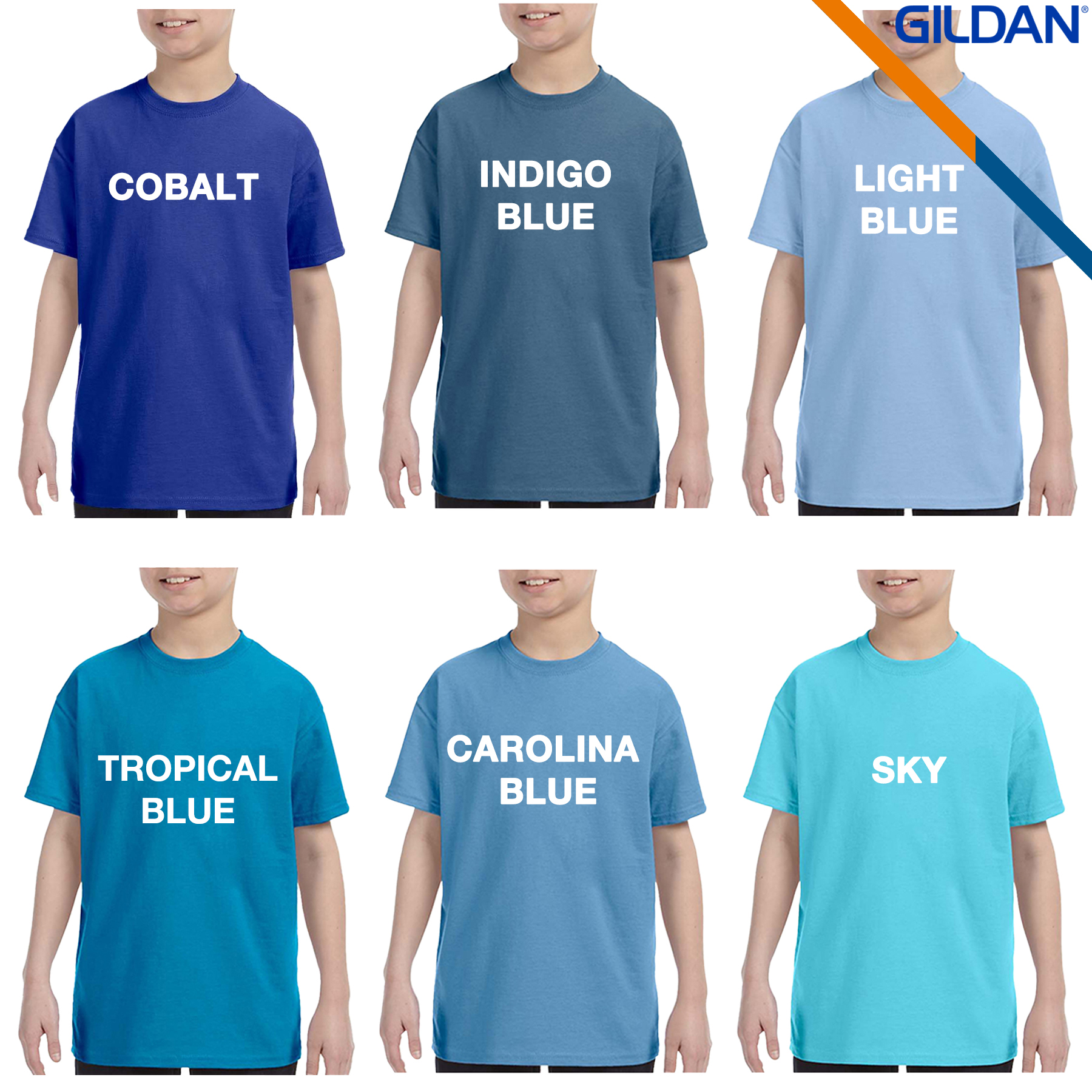 Gildan® 5.3 oz Heavy Cotton Youth T-Shirts 11