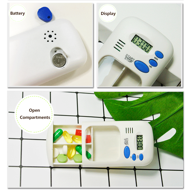 Value Pill Box W/ Alarm Timer 5