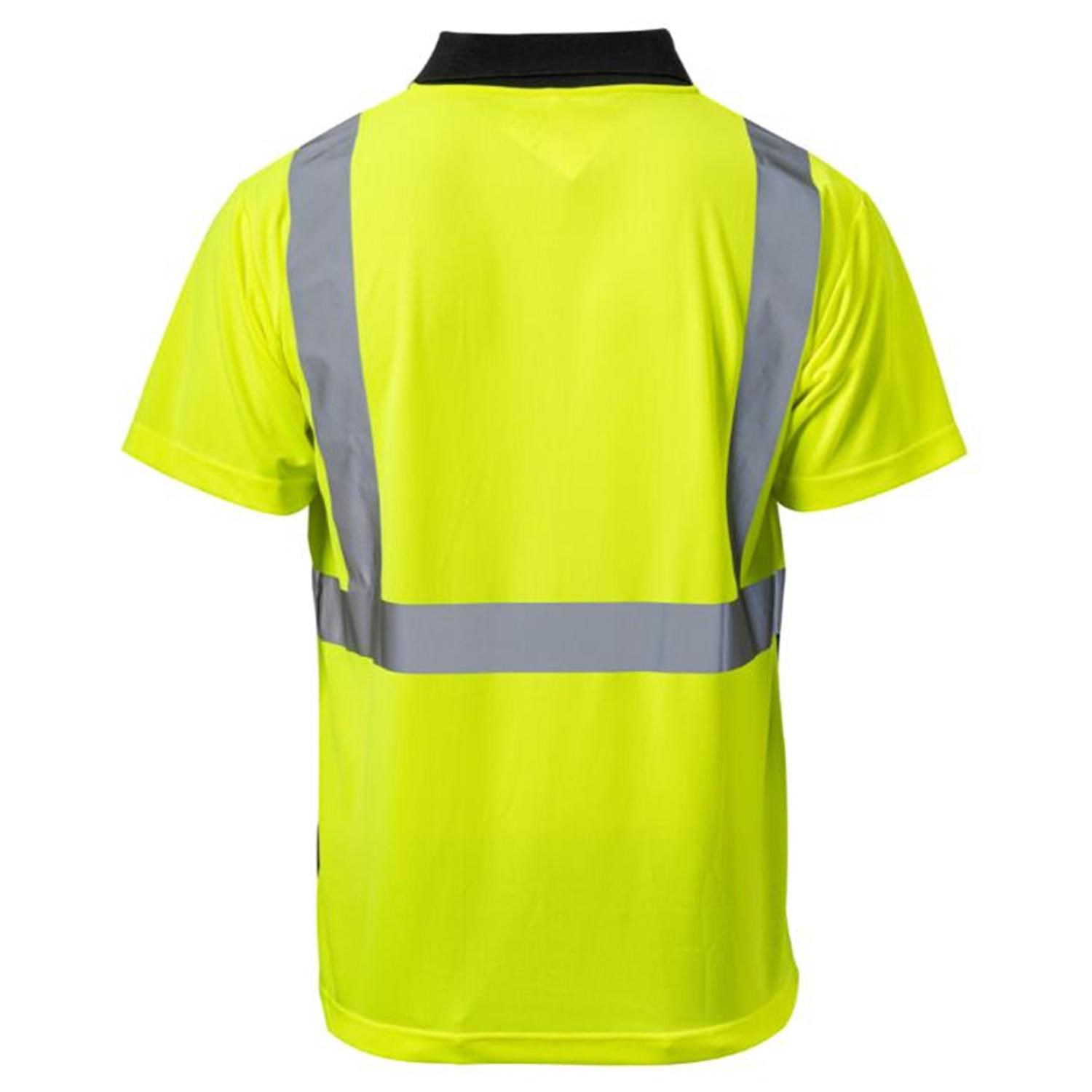 Class 3 Color Block Safety Polo With 2" Reflective Tape & Pocket 3