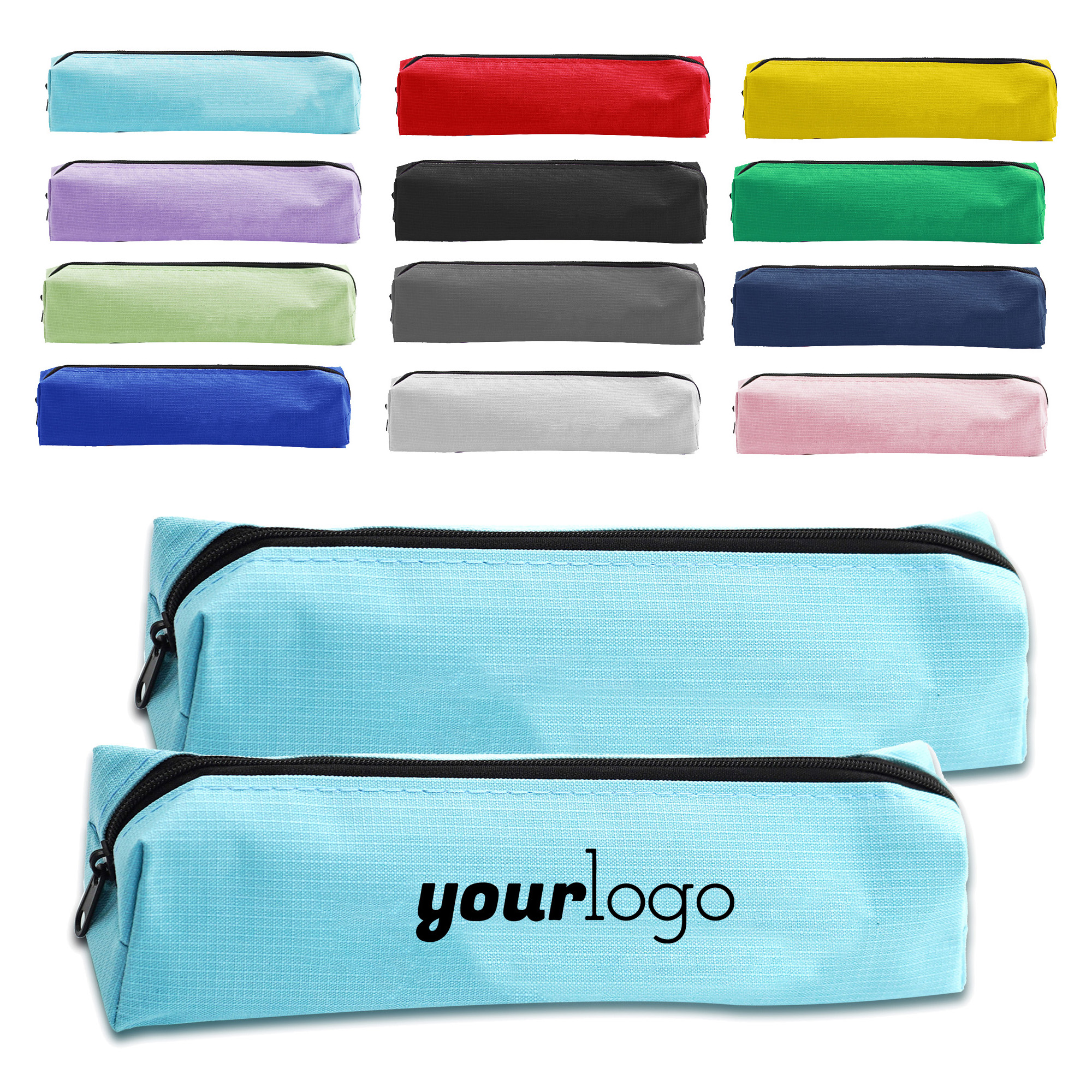 Compact Student Oxford Cloth Pencil Case for School Use 2