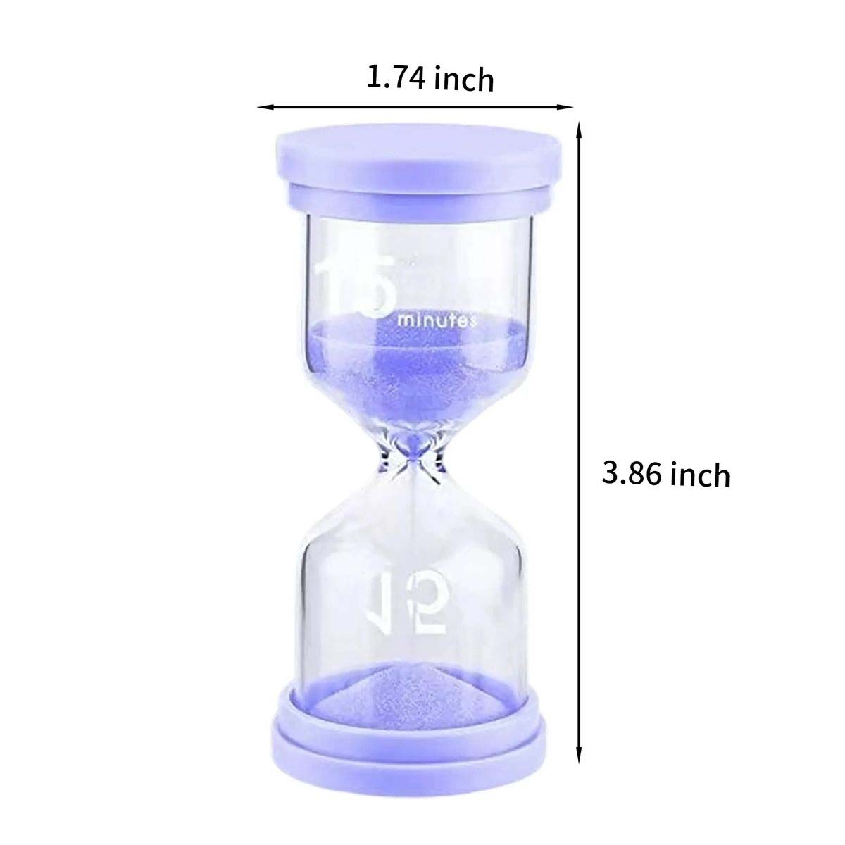 Elegant Glass Hourglass Timer for Office or Kitchen 15