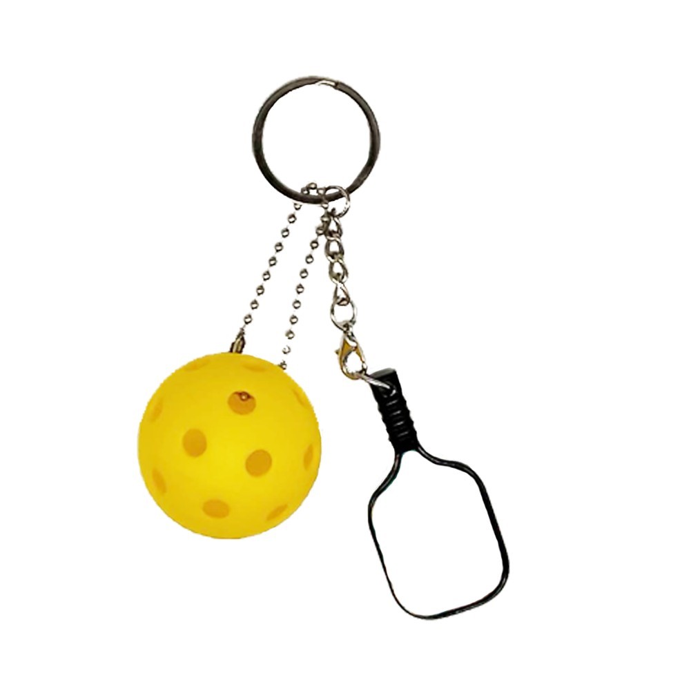 Pickleball Paddle & Ball Keychain Set 7