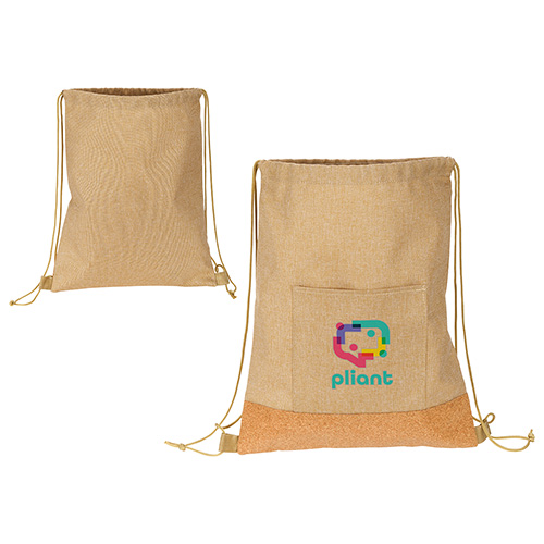 Carina RPET & Cork Drawstring Backpack 4
