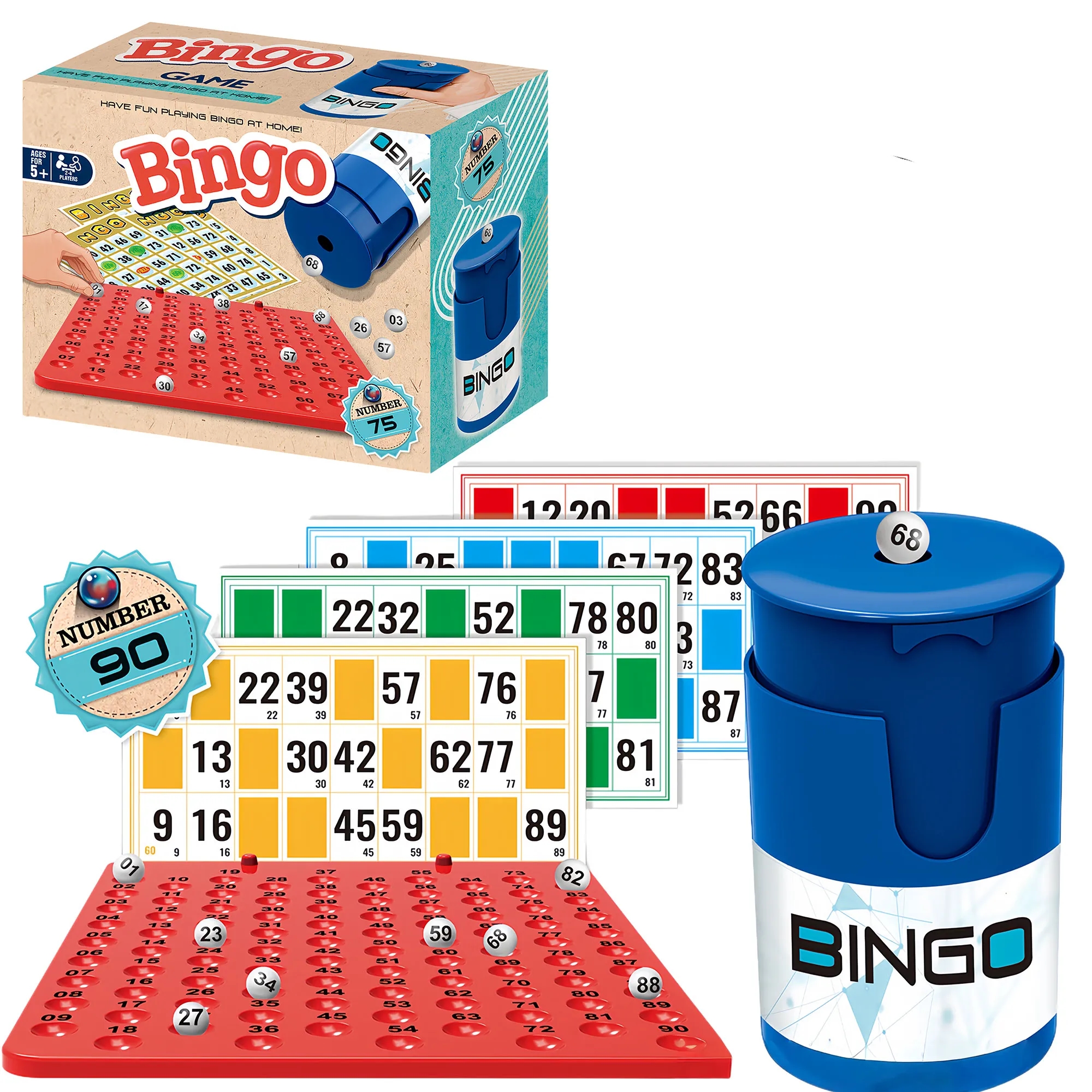 Interactive Color Ball Bingo Game Set For Family Party Fun 3