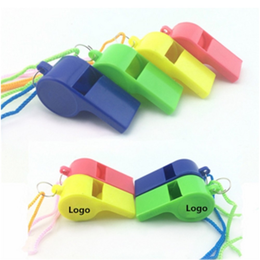 Plastic Whistle With Lanyard 1
