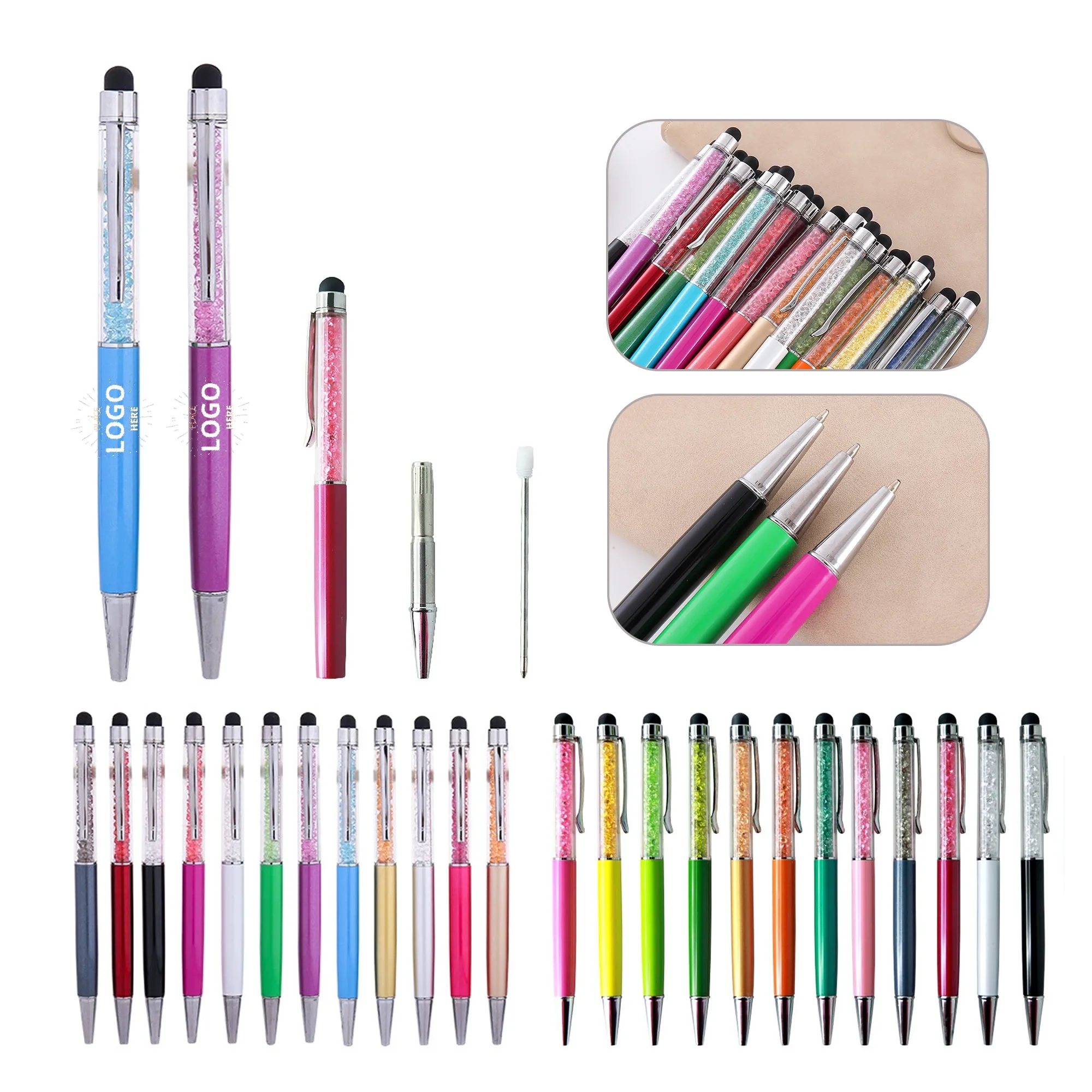 Spin Top Pen With Stylus 4