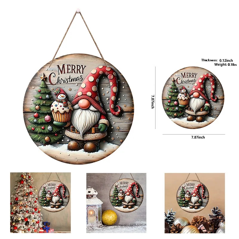 Christmas Wooden Pendant 1