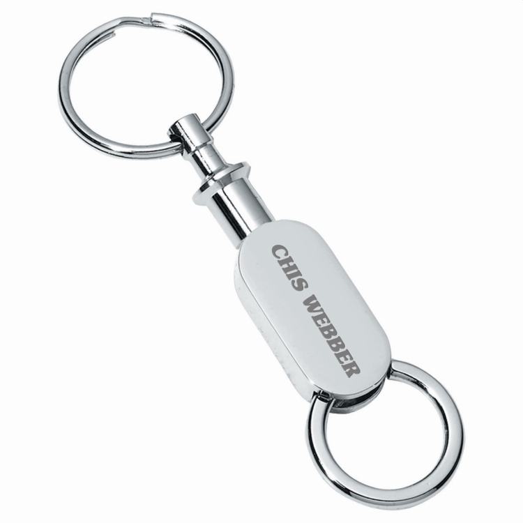 "Helix" Laser Engraved Pull Apart-Metal Valet Keyholder 5