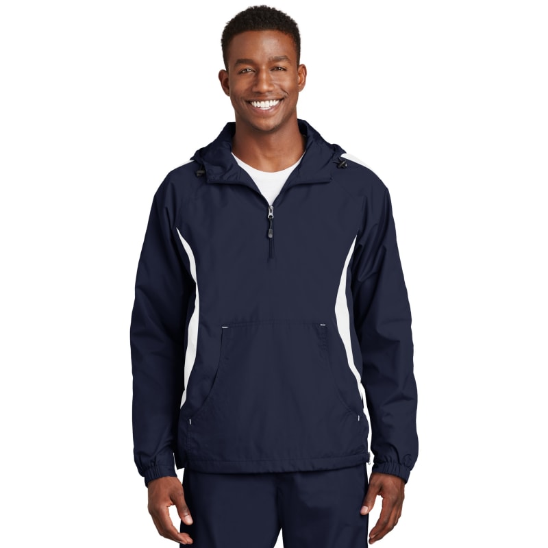 Sport-Tek Colorblock Raglan Anorak. 5