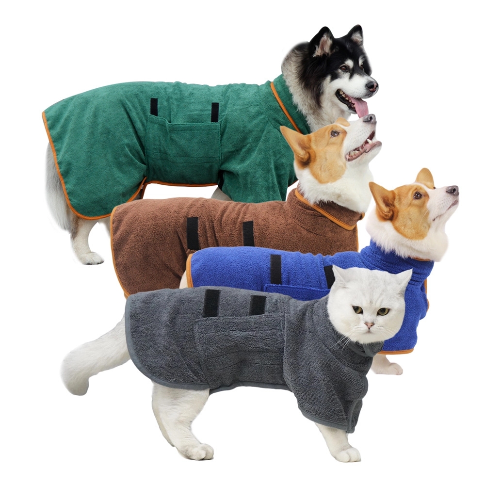 Adjustable Dog Drying Bathrobe 7