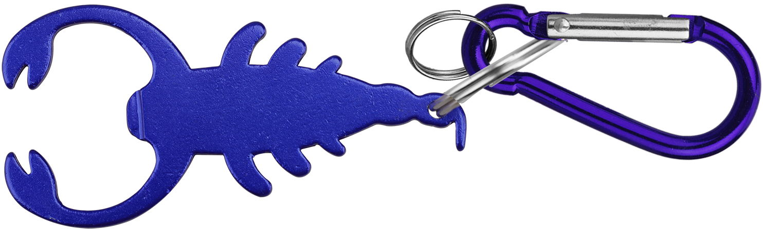 Scorpion Shape Bottle Opener w/ Key Chain & Carabiner 2