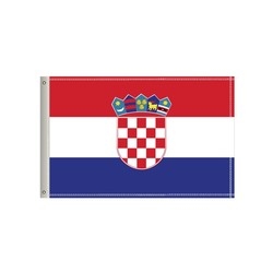 National Flag, Croatia, Single-Sided - 60"W x 36"H 1