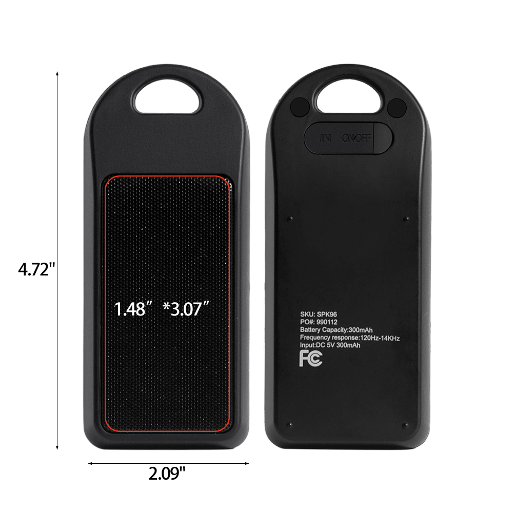 EchoPower Bluetooth Speaker With Carabineer And Full Color Printing 4
