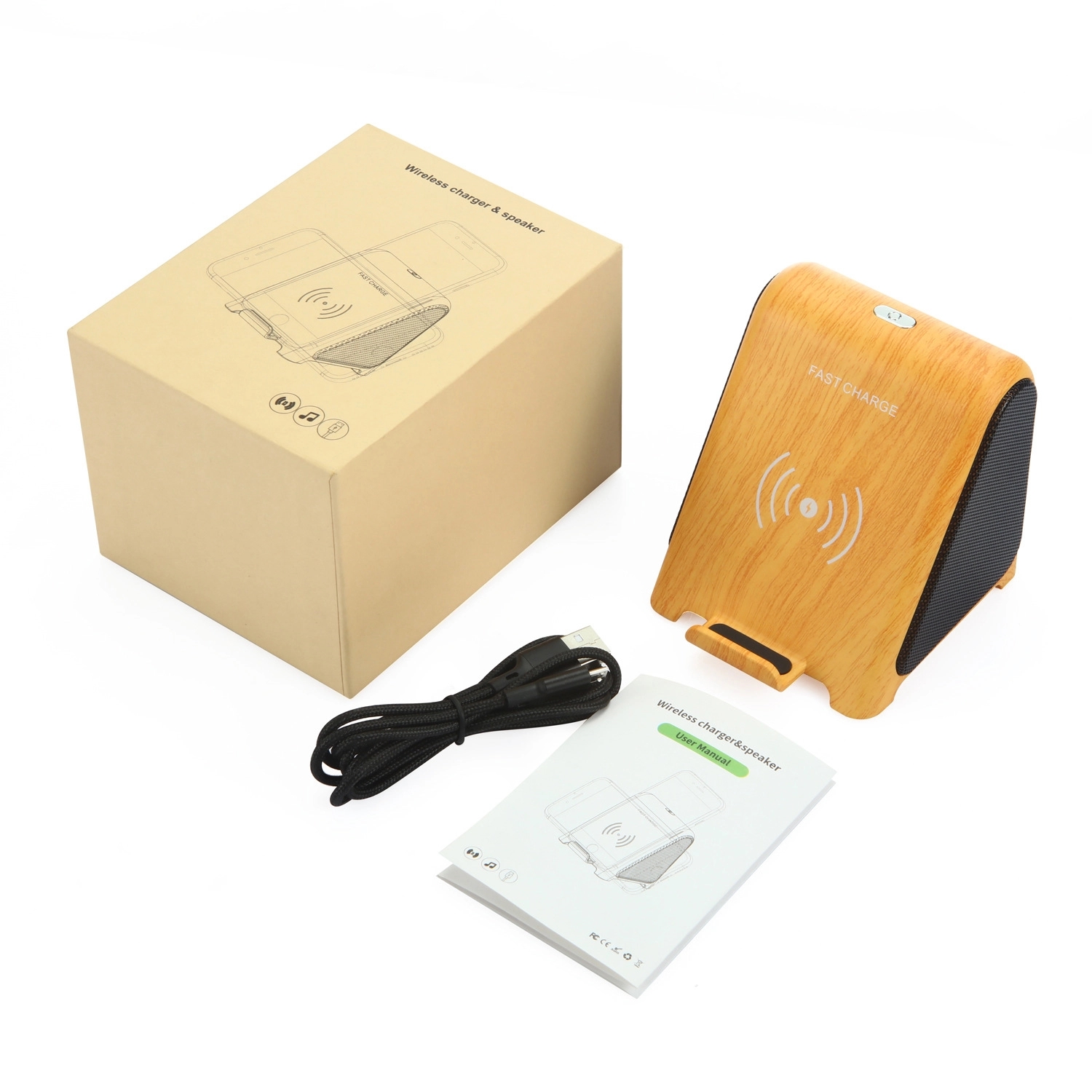 Bluetooth speaker with wireless charger 4