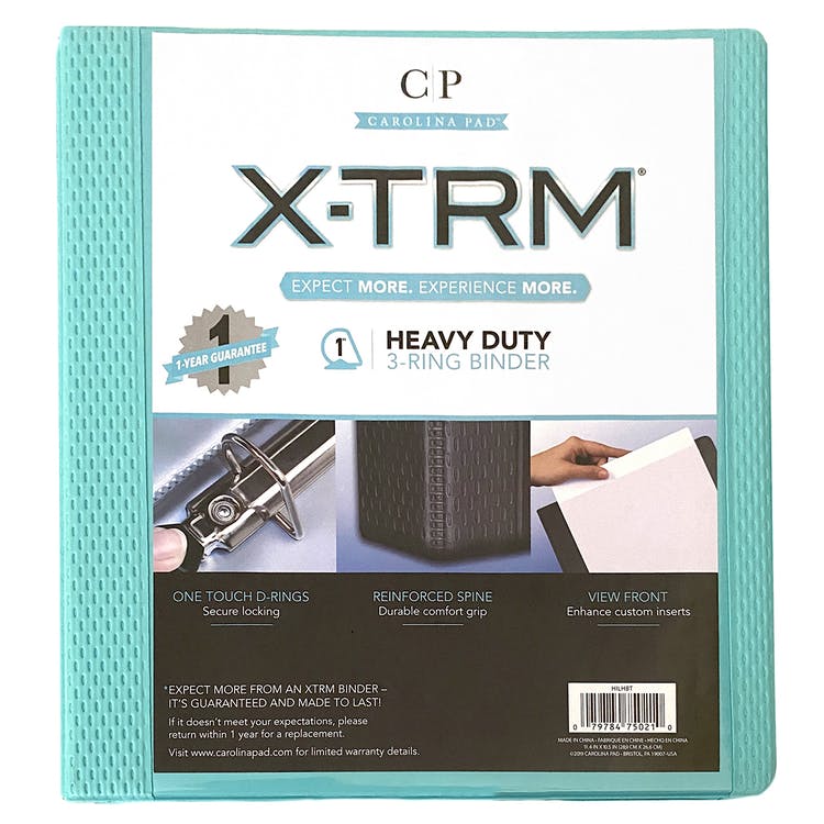 XTRM Binders - 1" Teal