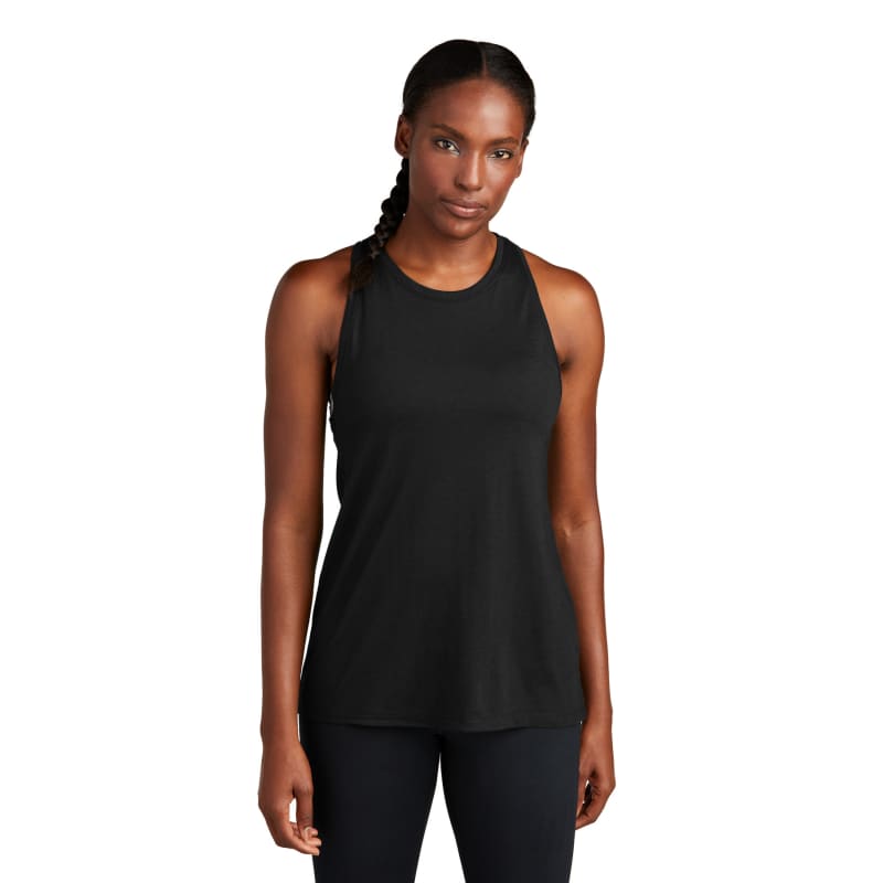 Sport-Tek Women's PosiCharge Tri-Blend Wicking Tank. 4