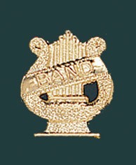 Band Metal Chenille Letter Insignia Pin 2