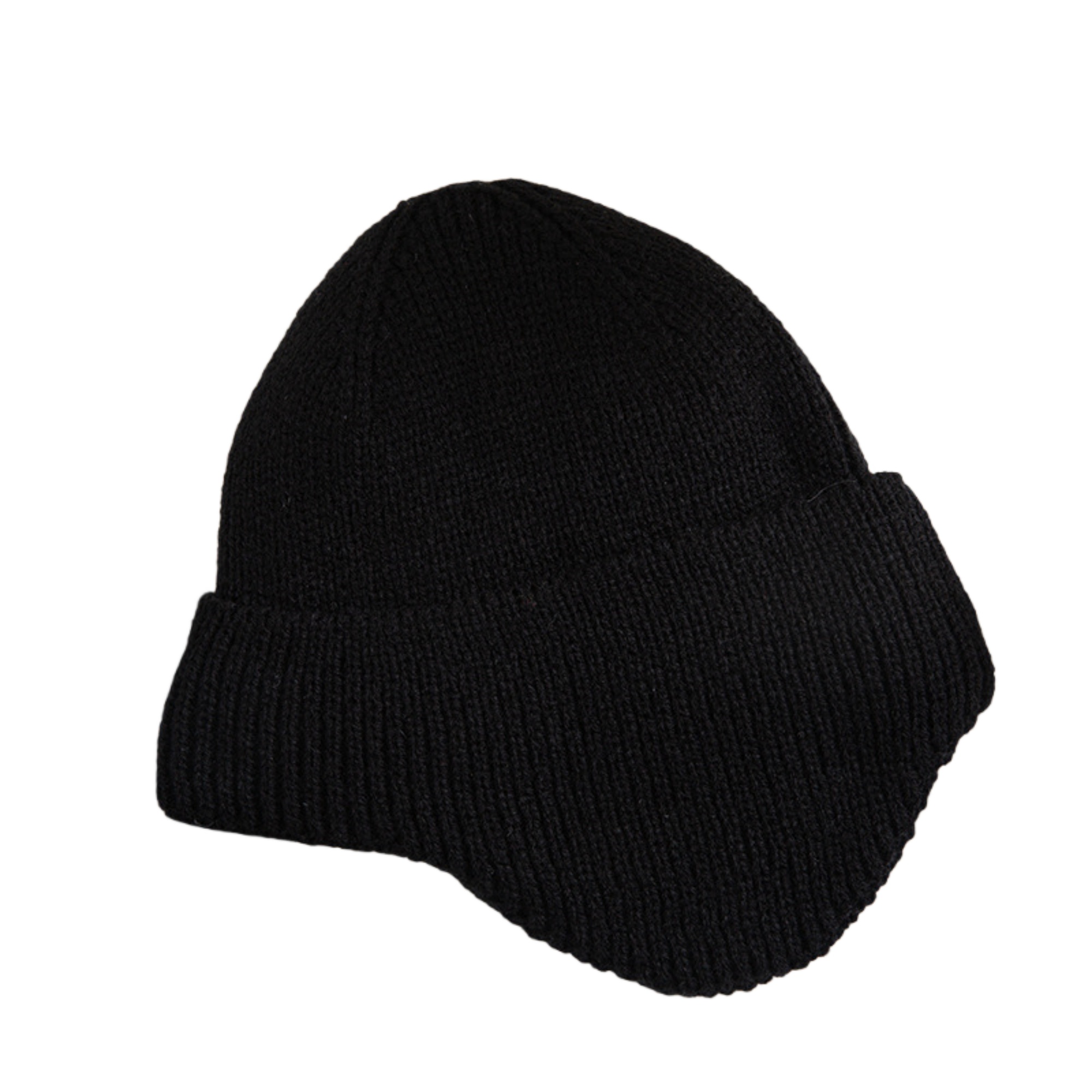 Children's Solid Color Knitted Hat With Ear Protection 3