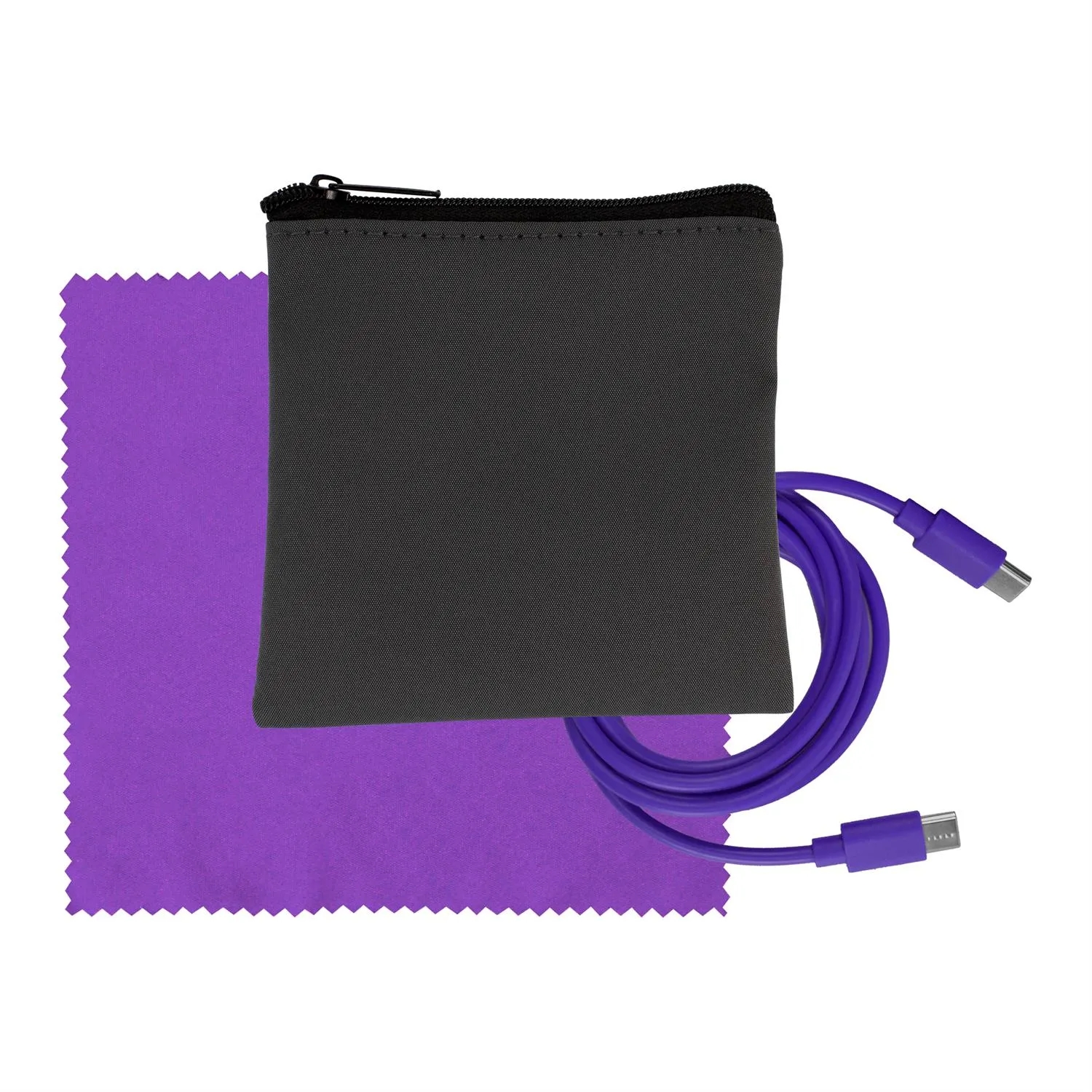 Gray Executive C to C Cable & Cloth Set 20
