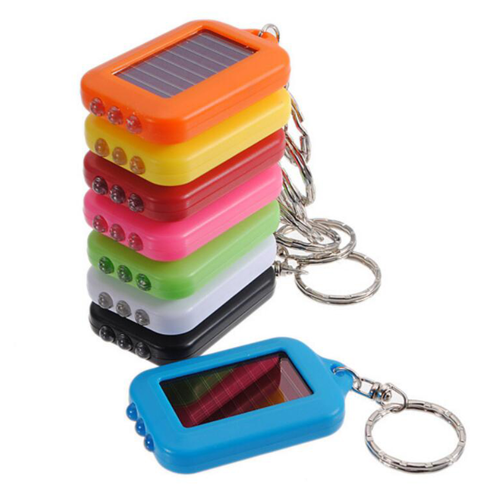 Solar Flashlight Keychain