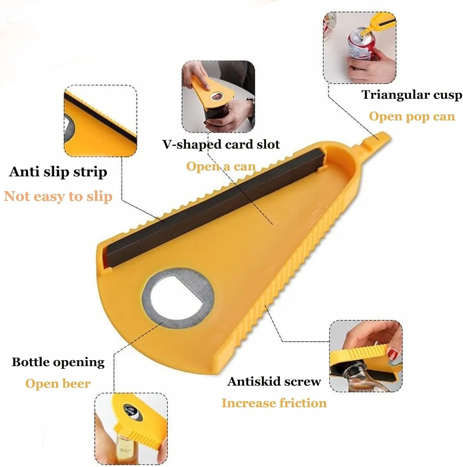 Multi-function Tool Jar Bottle Opener 5