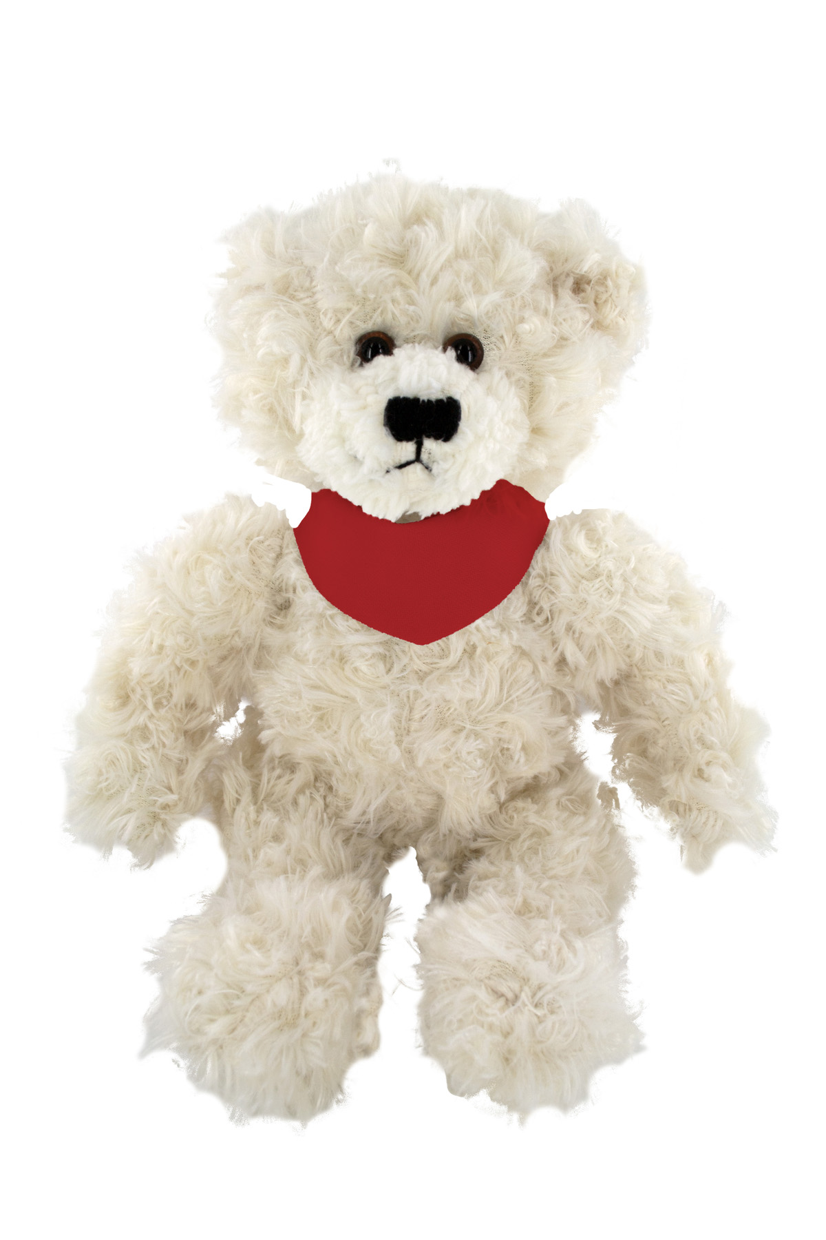 soft plush Cream Brandon Bear  with bandana 5