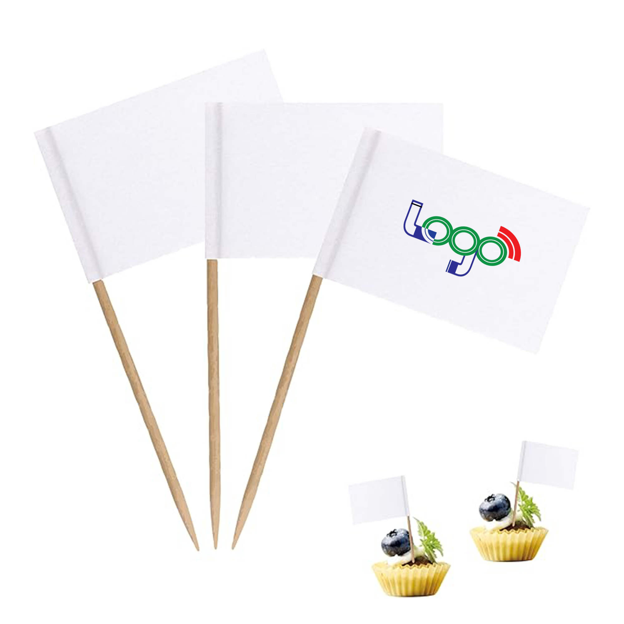 Flag Toothpick Food Label MOQ100 2