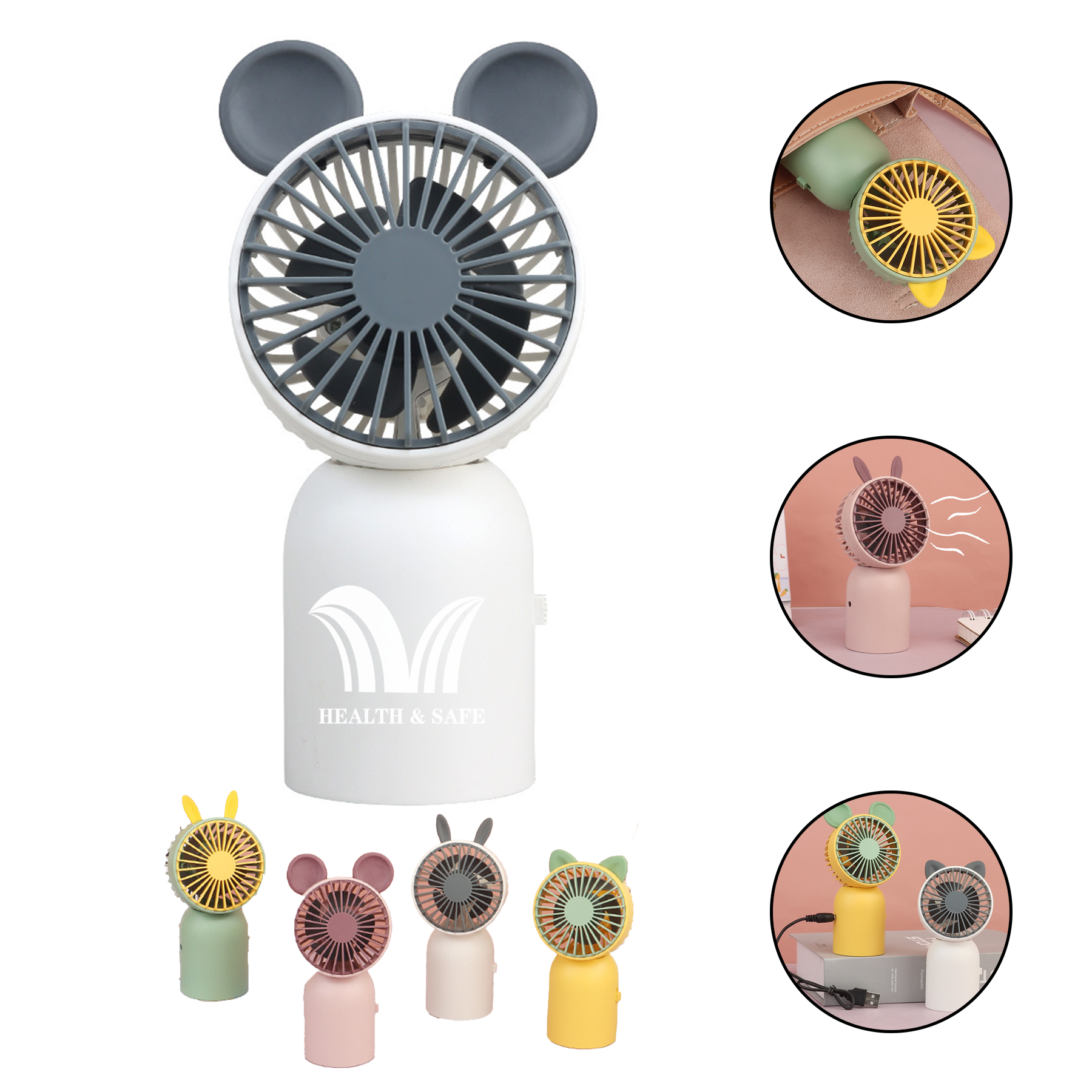 Handheld Fan Cute Portable Personal 2