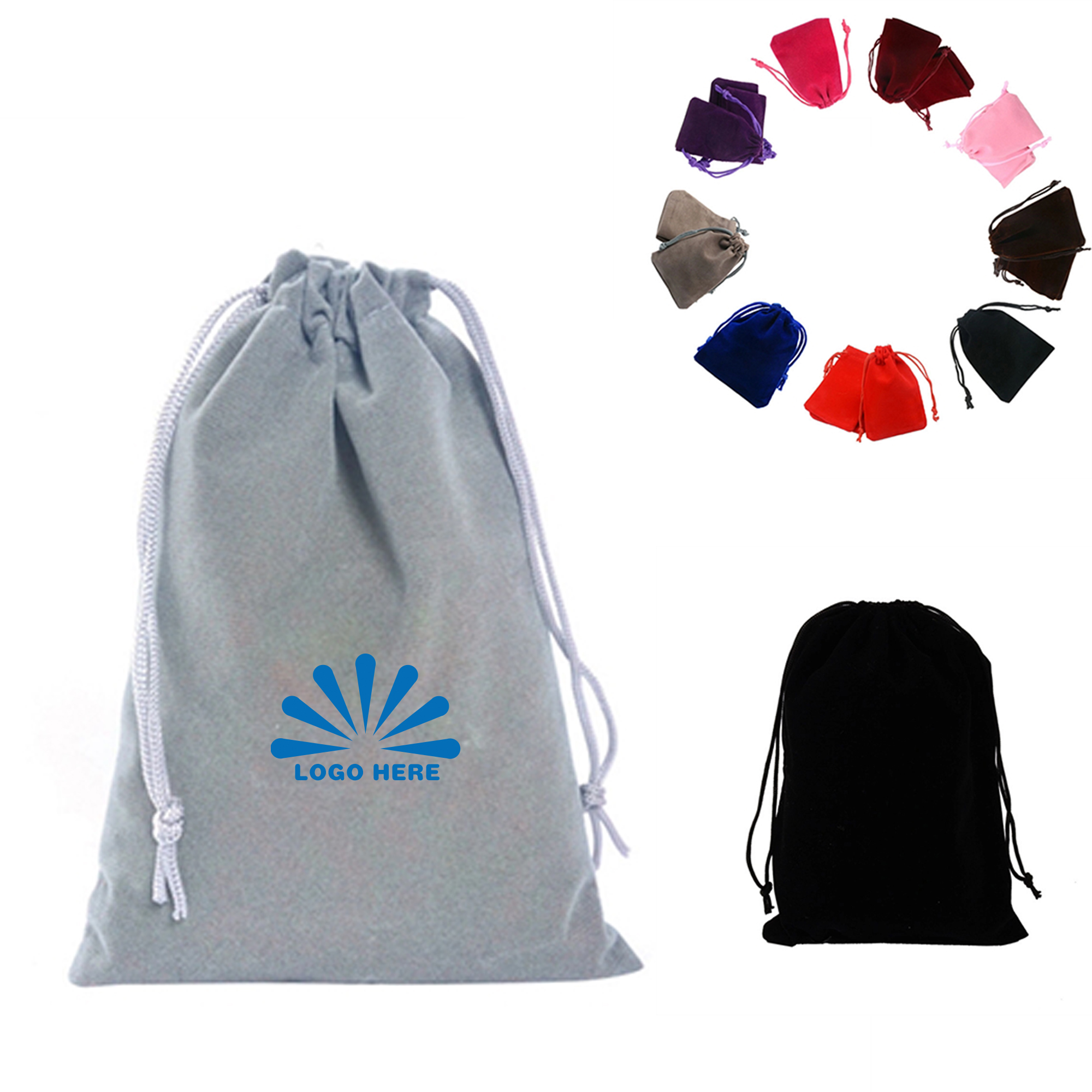 Versatile Pile Coating Drawstring Gift Bag 2