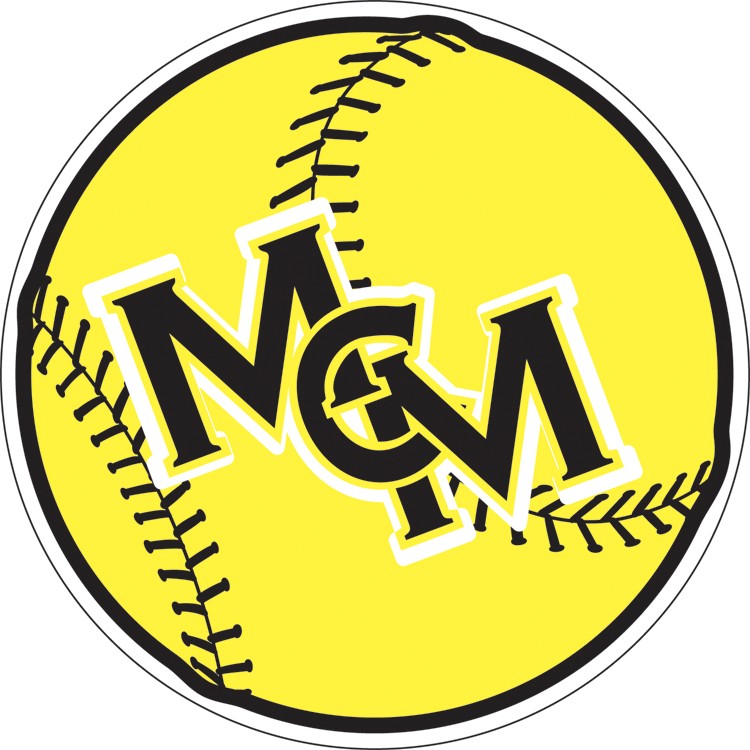 Custom 5.75" Diameter Circle Softball Car Magnet 2