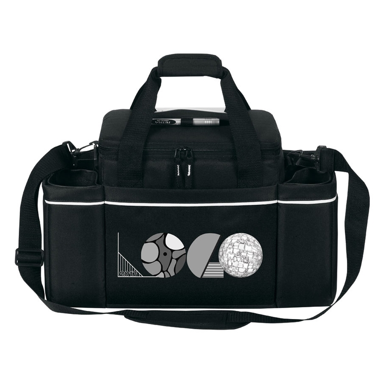 24 Cans Easy Access Cooler Plus Wine Bottle Holders 5