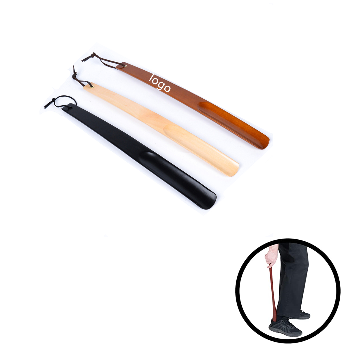 Wood Shoe Horn With Long Handle Shoehorn 2