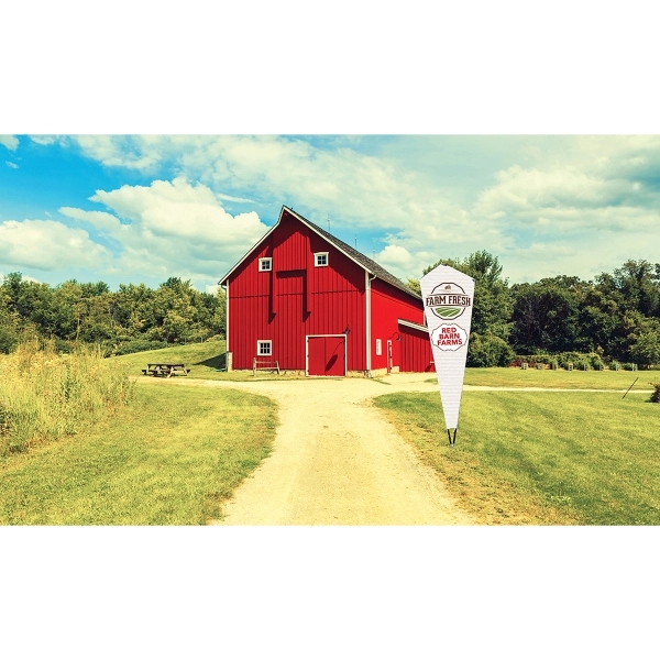 Scoop Style Flip Flag 3.8' x 16.7' 2