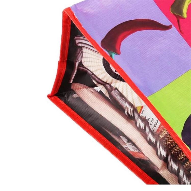 Recycled PET Grocery Tote Bag - 14.5" W x 14.5"H x6.7" D 3