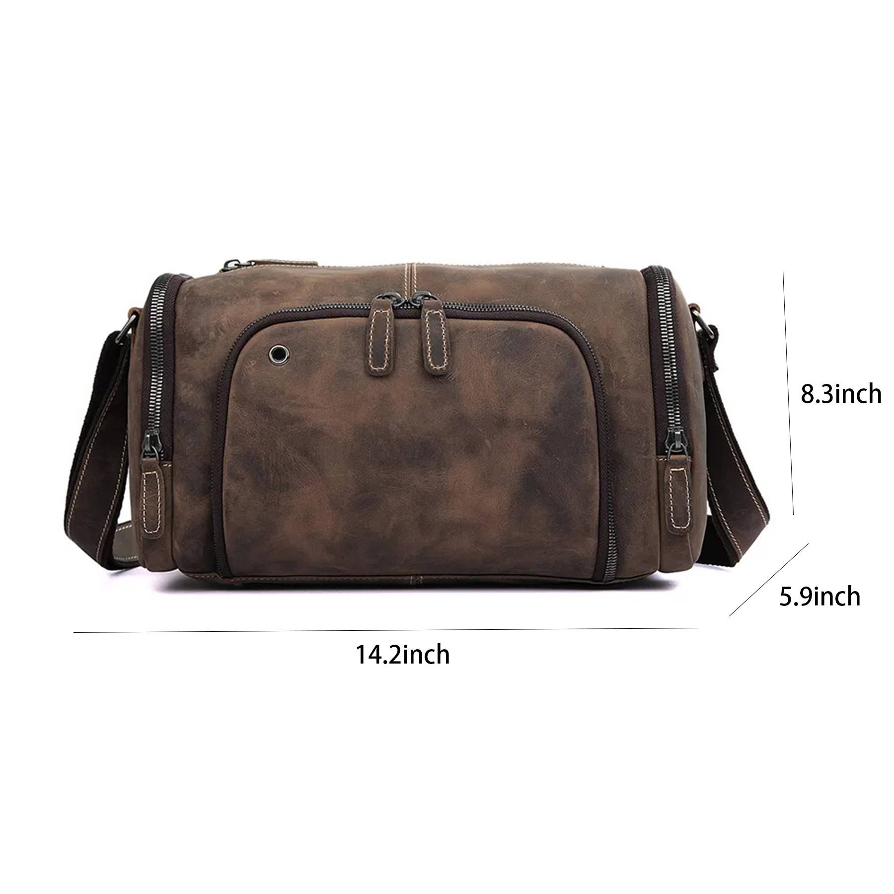 Leather Wearable Duffle bag 4