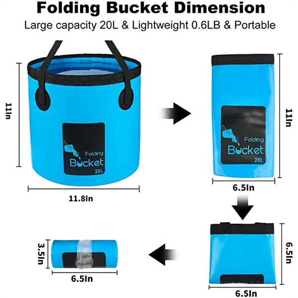 Collapsible Bucket Camping Water Storage 7
