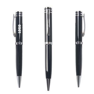 Black Business Rollerball Twist Metal Pen 11