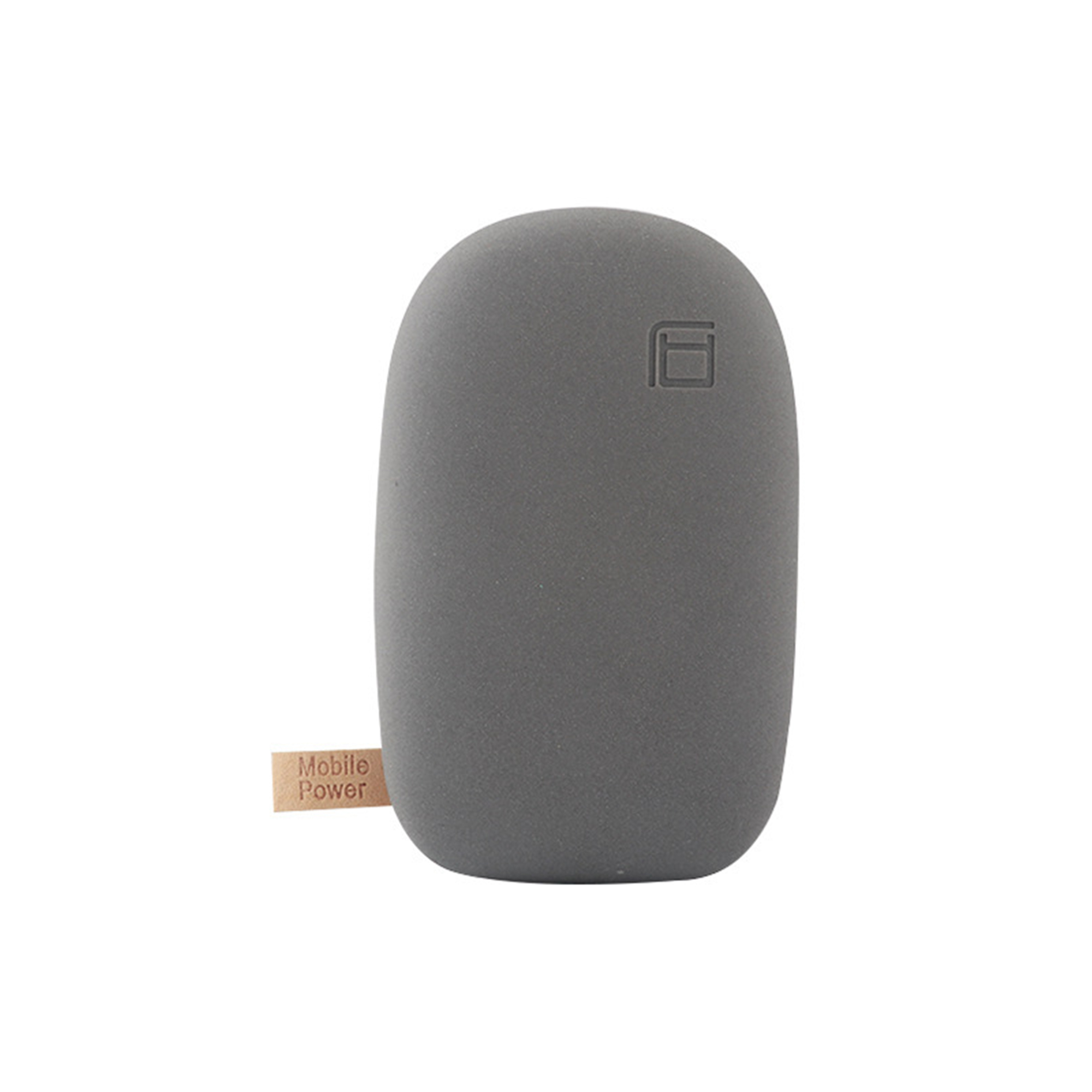 Pebble Shape Mobile Power Bank 5000 Milliamp Hour Dual Output 5.4" X 3.2" X 2.5" 6
