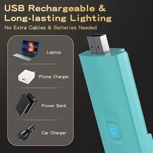 USB Charge Mini Night Light Book Clip Lamp 9