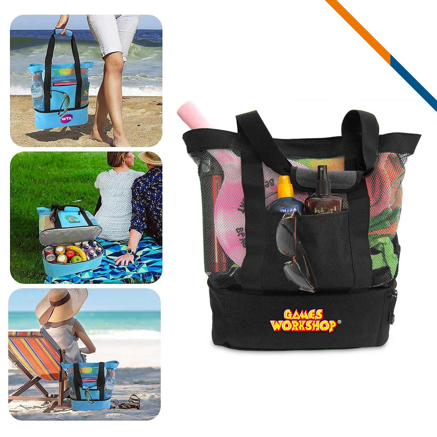 CoolSack 2in1 Mesh PEVA Cooler Tote Bag 6