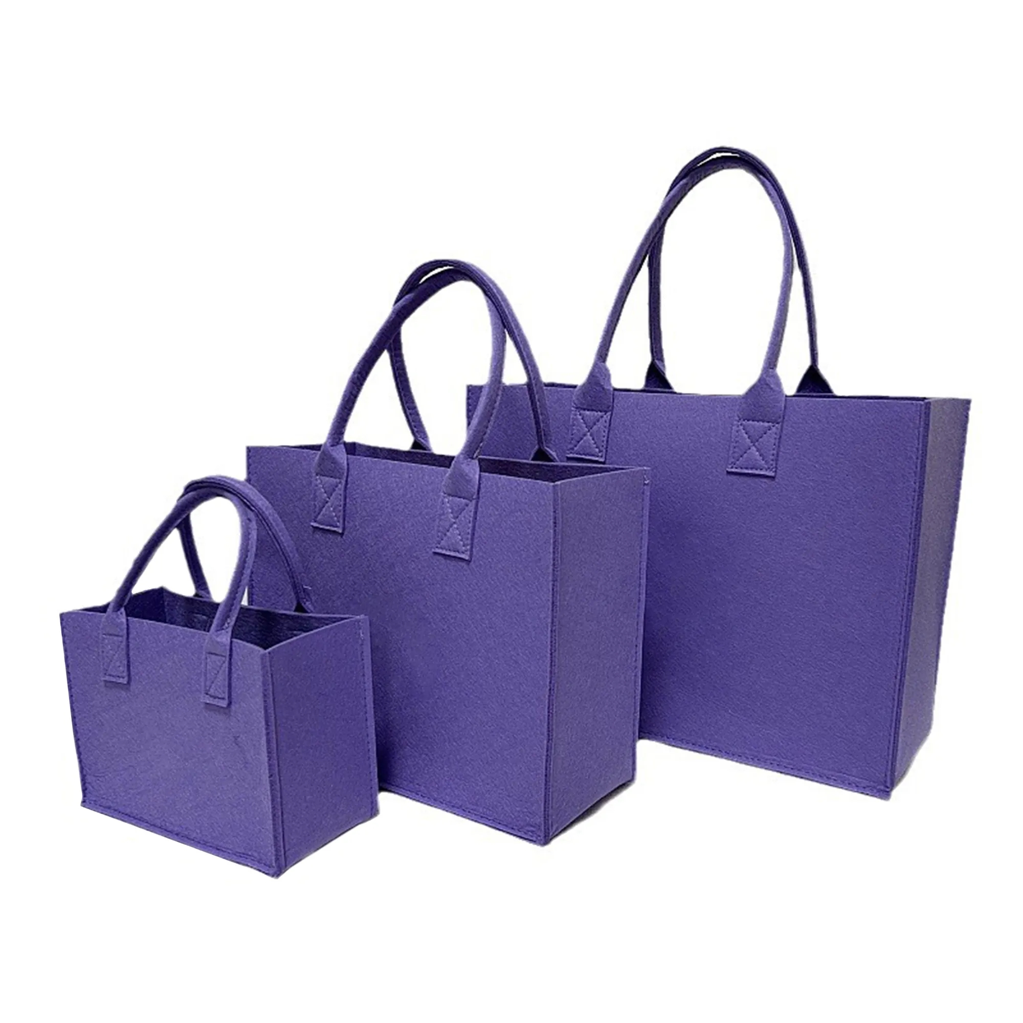 Foldable Felt Reusable Shopping Tote Bag 6