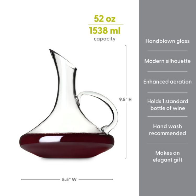 True® Capuli™: Traditional Handled Decanter 4