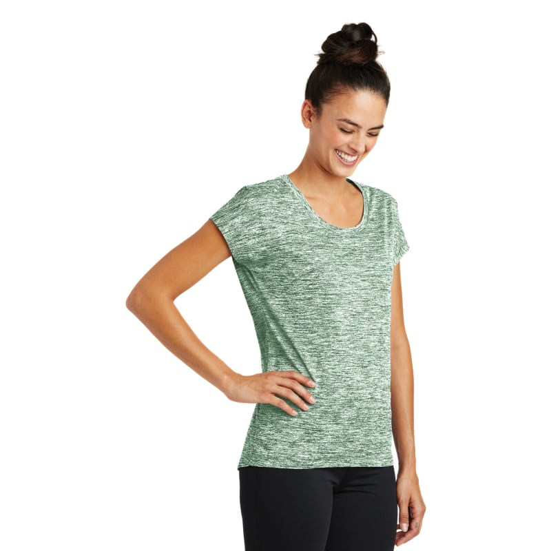 Sport-Tek Women's PosiCharge Electric Heather Sporty Tee. 16