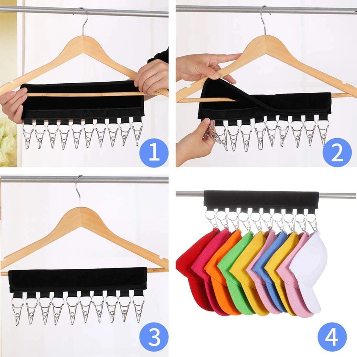 Baseball Caps Hat Organizer Holder 4