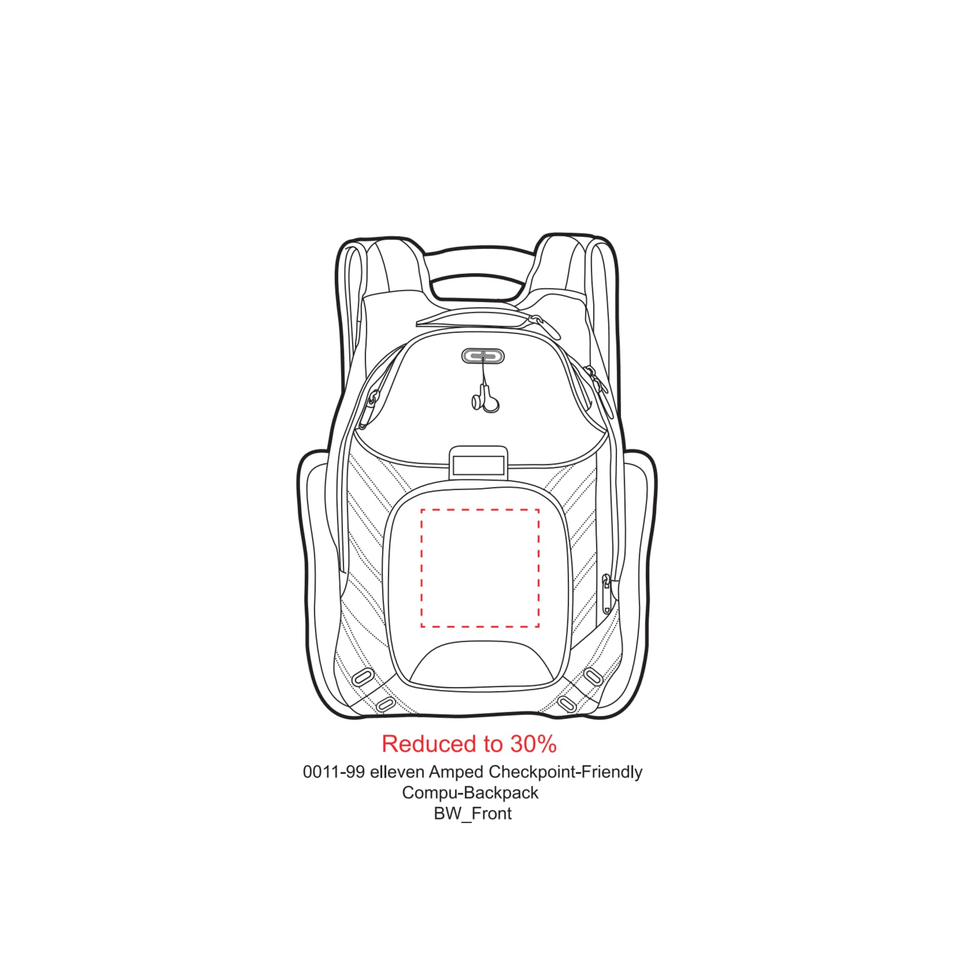 elleven™ Amped TSA 17" Computer Backpack 42