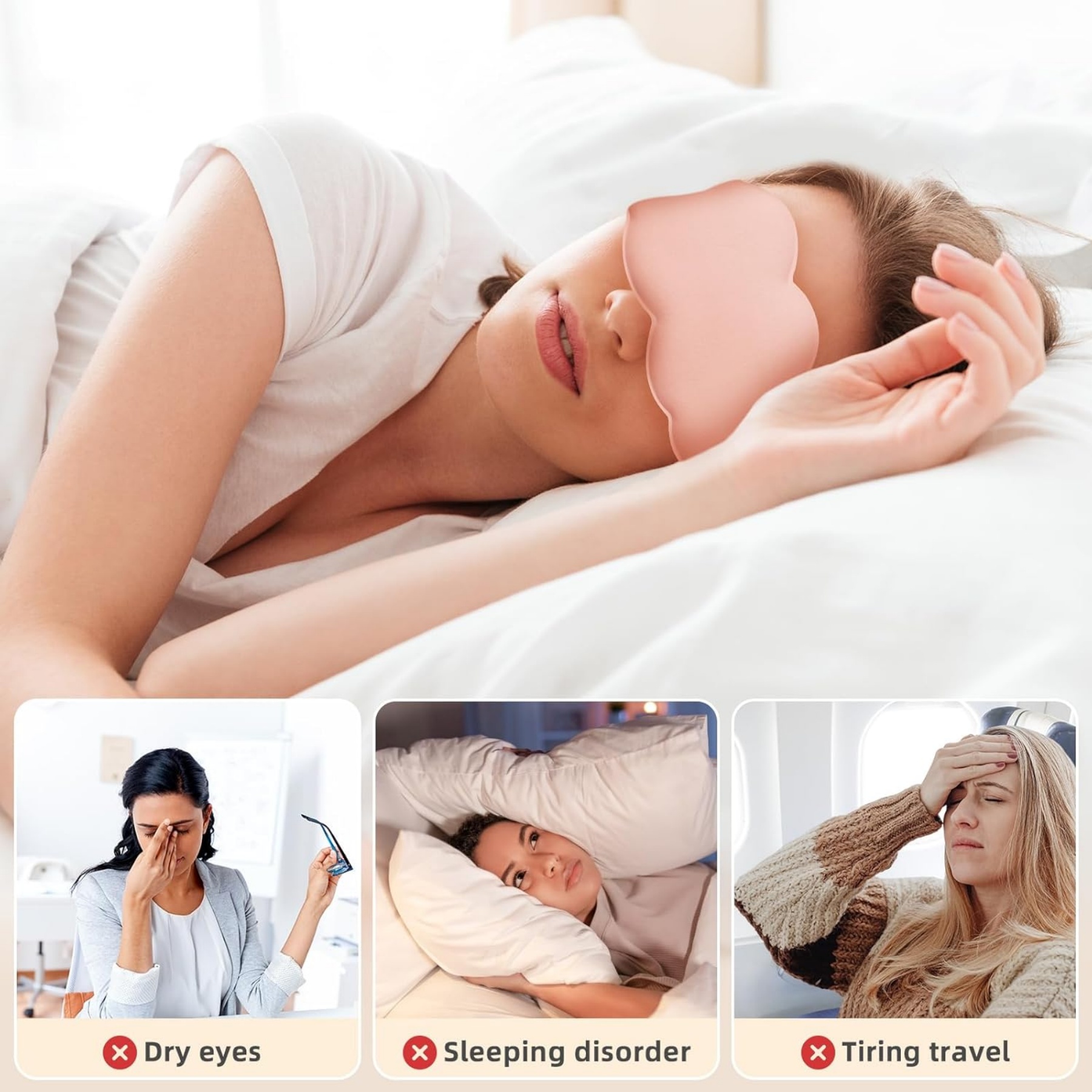 Soft Cloud Shaped 3D Sleep Mask 2