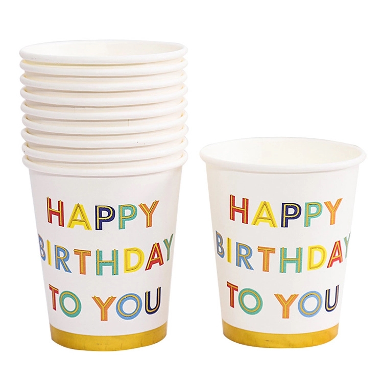 9 oz  Disposable Party Picnic Beverage Paper Cup 7