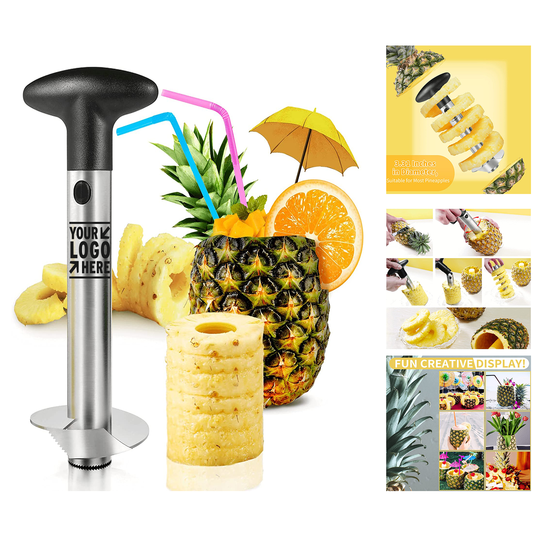 Newness Premium Pineapple Corer Remover