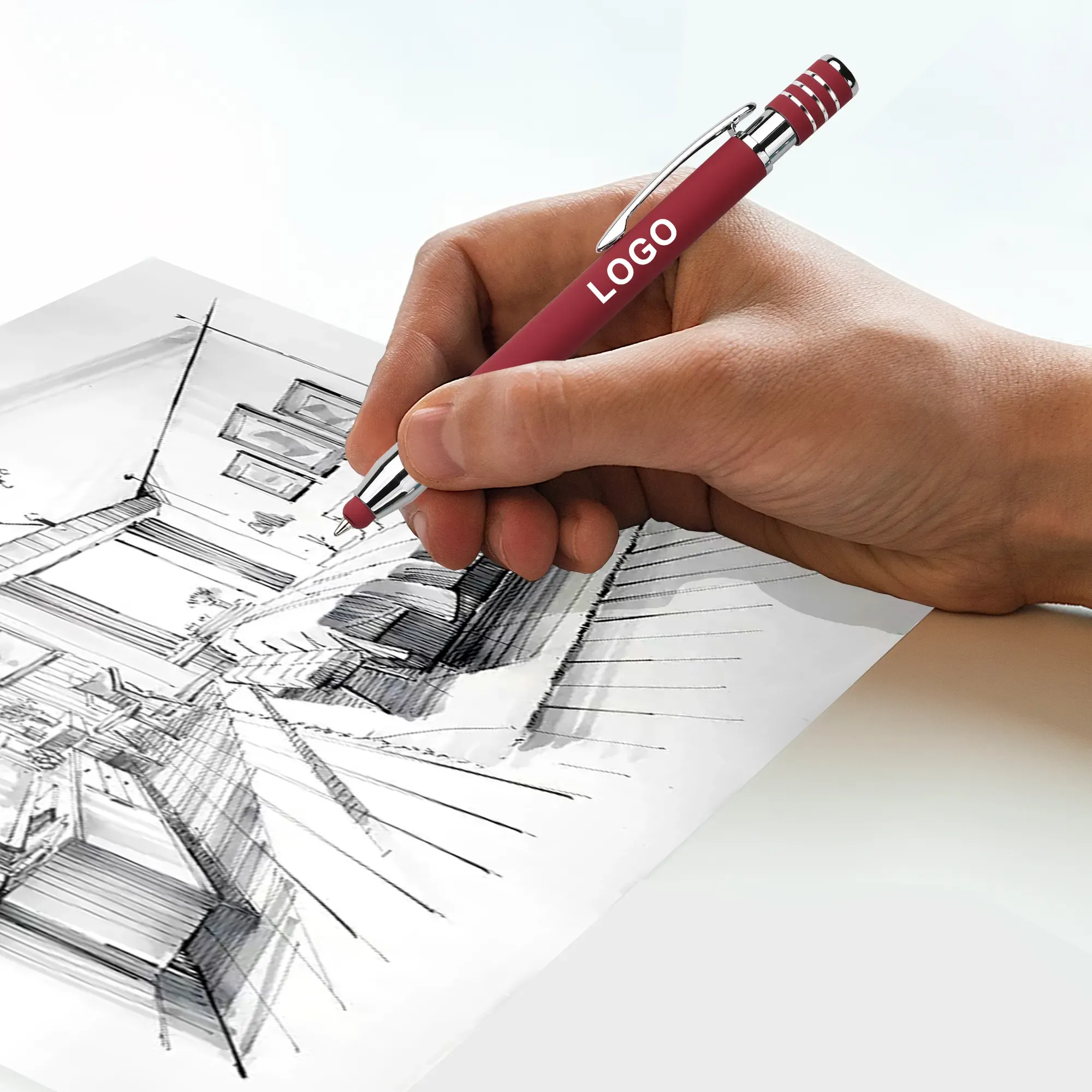 2 In 1 Metal Ballpoint Pen With Stylus 1